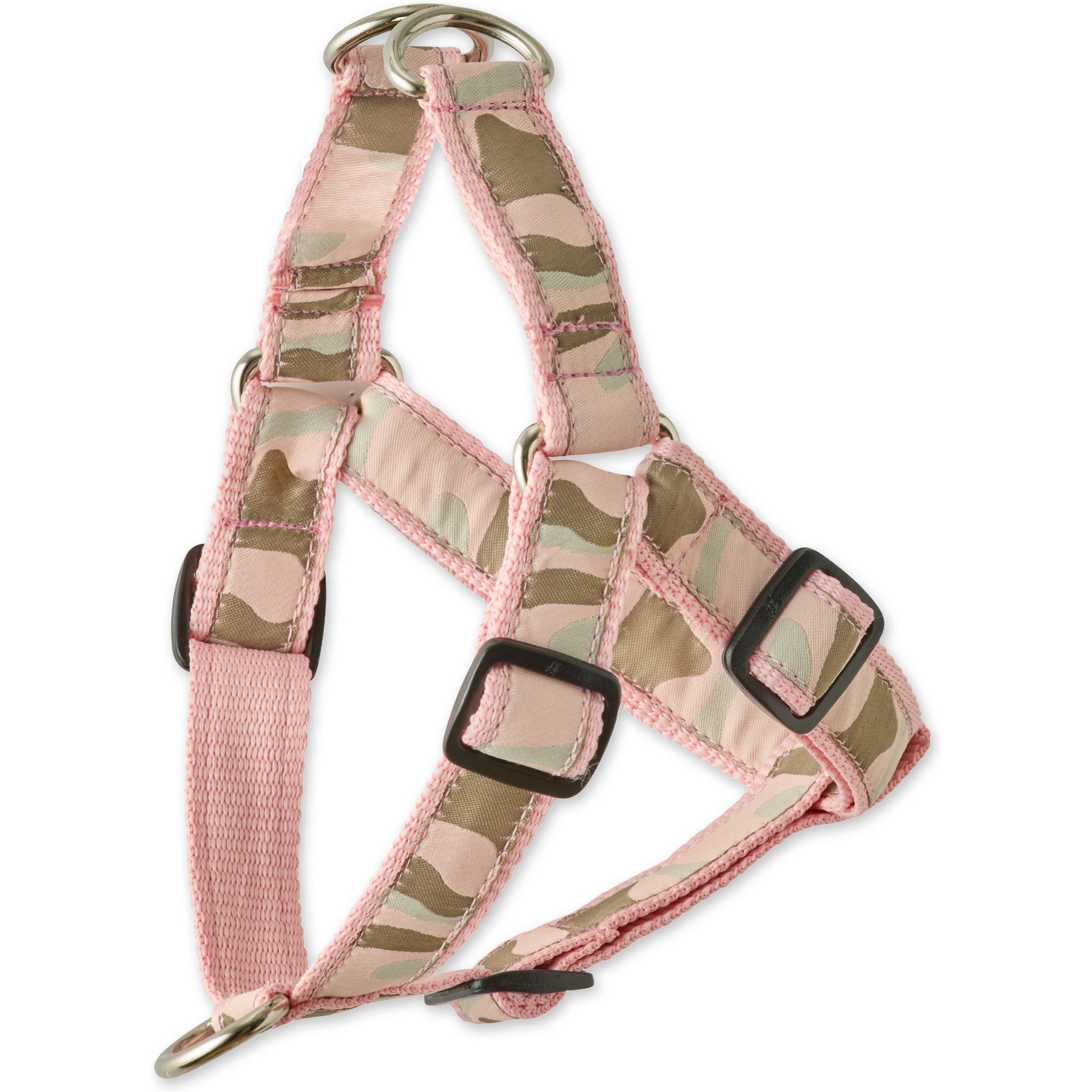 Pet Passion Remy Recycled Ribbon Dog Harness, Pink Camo, Large: 22 to 26-in chest