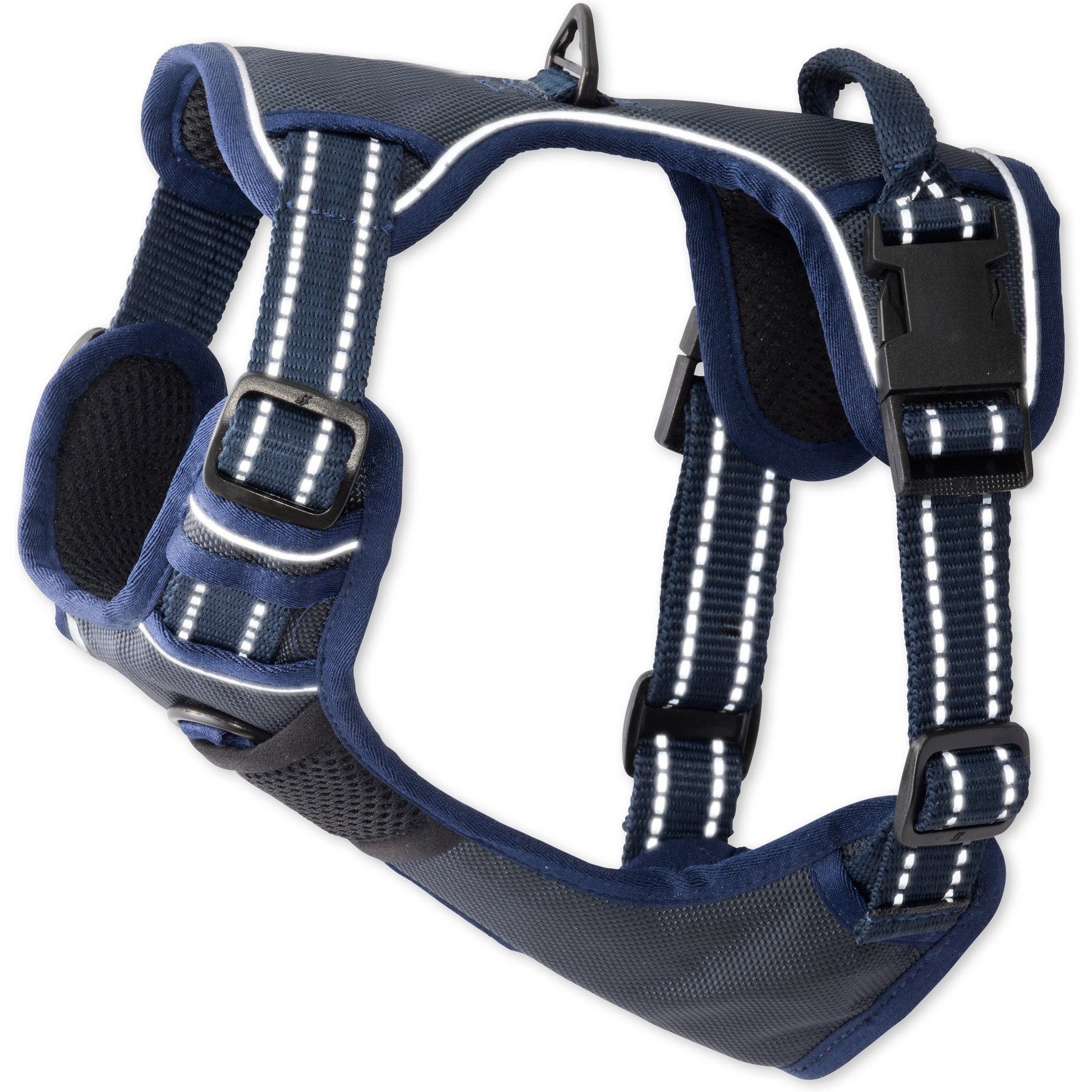 Pet Passion Max Hardy Reflective Dog Harness, Navy, X-Small: 12 to 15-in chest
