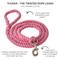 Show in main carousel: Pet Passion Tucker Twisted Rope Dog Leash, Pink, 7-ft long, 1-in wide slide 2 of 5