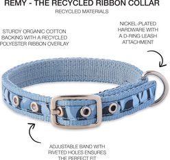 Pet Passion Remy Recycled Ribbon Dog Collar, Navy Camo, X-Small: 9 to 12-in neck slide 2 of 6