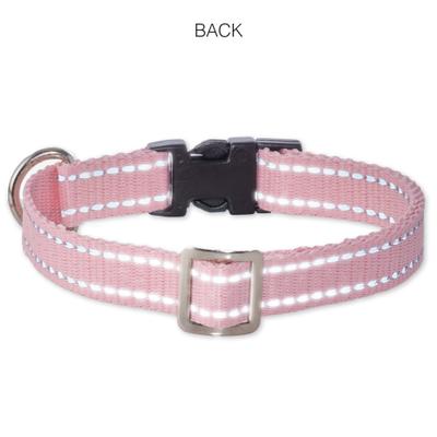 Show full view: Pet Passion Max Hardy Reflective Dog Collar, Pink, Large: 15 to 18-in neck, 1 1/4-in wide slide 5 of 5