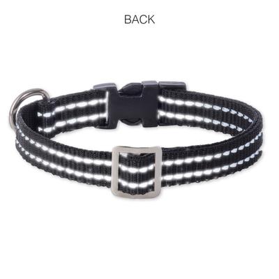 Show full view: Pet Passion Max Hardy Reflective Dog Collar, Black, X-Large: 18 to 22-in neck, 1 1/4-in wide slide 4 of 5