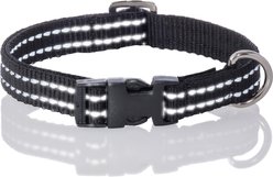Pet Passion Max Hardy Reflective Dog Collar, Black, X-Large: 18 to 22-in neck, 1 1/4-in wide