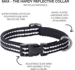 Pet Passion Max Hardy Reflective Dog Collar, Black, Medium: 13 to 16-in neck, 1-in wide slide 2 of 5