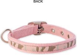 Pet Passion Remy Recycled Ribbon Dog Collar, Pink Camo, Large: 15 to 18-in neck, 1 1/4-in wide slide 2 of 6