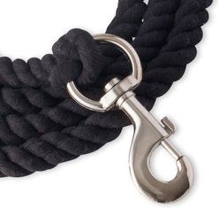 Pet Passion Tucker Twisted Rope Dog Leash, Black, 7-ft long, 1-in wide slide 2 of 4