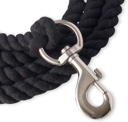 Show full view: Pet Passion Tucker Twisted Rope Dog Leash, Black, 7-ft long, 1-in wide slide 5 of 6