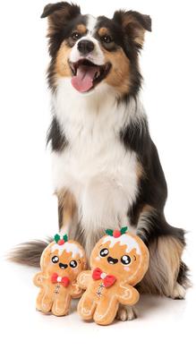 Show full view: FuzzYard Christmas Mistle-Dough Dog Toy, Small, Brown slide 4 of 5