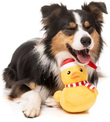 Show full view: FuzzYard Christmas Festive Waddles Dog Toy, Yellow slide 4 of 5