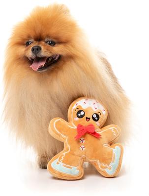 Show full view: FuzzYard Christmas Biscuit Blader Dog Toy, Brown slide 4 of 4