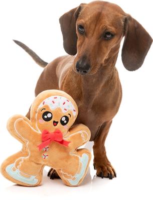 Show full view: FuzzYard Christmas Biscuit Blader Dog Toy, Brown slide 3 of 4