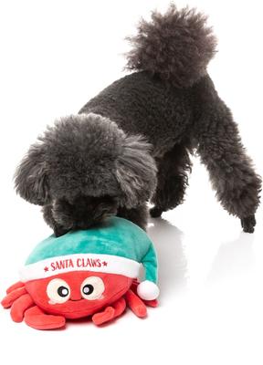 Show full view: FuzzYard Christmas Santa Claws Dog Toy, Red slide 3 of 4