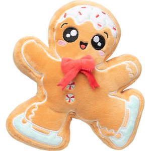 FuzzYard Christmas Biscuit Blader Dog Toy, Brown