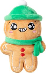 FuzzYard Christmas Holly Jolly Chillybread Dog Toy, Small, Green