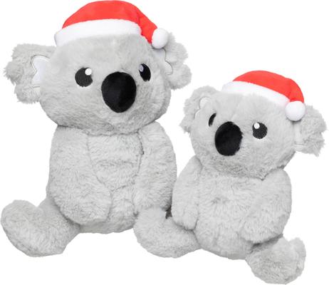 Show full view: FuzzYard Christmas Coco Koala Dog Toy, Small, Grey slide 5 of 5