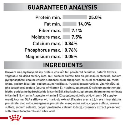 Show full view: Royal Canin Veterinary Diet Multifunction Urinary SO + Hydrolyzed Protein Dry Cat Food, 6.6-lb bag slide 7 of 10