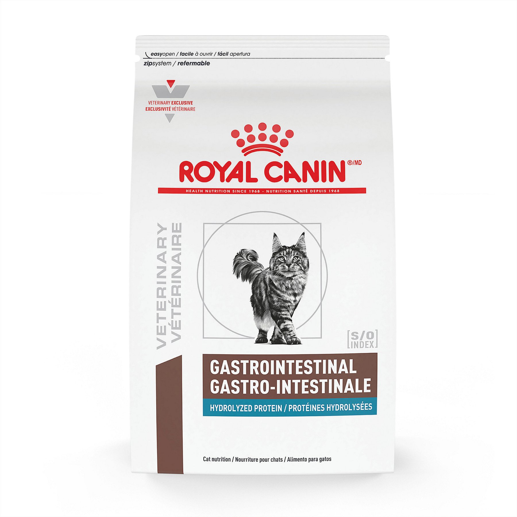 Royal Canin Veterinary Diet Multifunction Diet Gastrointestinal + Hydrolyzed Protein Dry Cat Food, 6.6-lb bag
