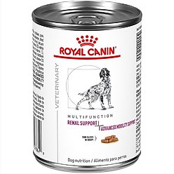 Royal Canin Veterinary Diet Multifunction Canine Renal Support + Advanced Mobility Support Thin Slices in Gravy Wet Dog Food, 13-oz can, case of 24