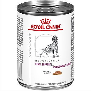 Royal Canin Veterinary Diet Multifunction Canine Renal Support + Advanced Mobility Support Thin Slices in Gravy Wet Dog Food, 13-oz can, case of 24