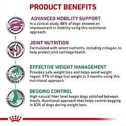 Royal Canin Veterinary Diet Multifunction Advanced Mobility Support + Satiety Dry Dog Food, 26.4-lb bag slide 2 of 8