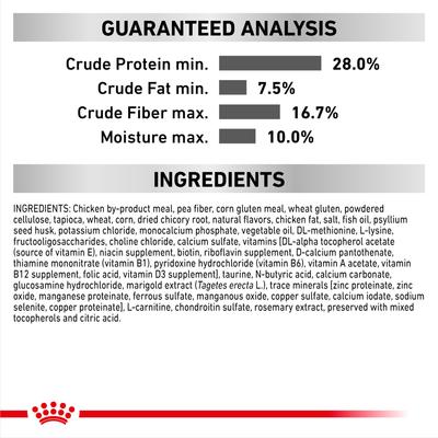 Show full view: Royal Canin Veterinary Diet Multifunction Urinary SO + Satiety Dry Dog Food, 17.6-lb bag slide 7 of 9