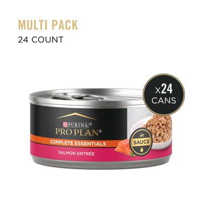 Show full view: Purina Pro Plan Adult Salmon Entree in Sauce Canned Cat Food, 5.5-oz, case of 24 slide 3 of 12