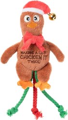 FuzzYard Chicken It Twice Chook Cat Toy, Brown slide 1 of 2