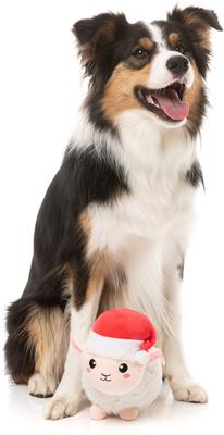 Show full view: FuzzYard Christmas Fleece Navidad Dog Toy, White slide 4 of 4