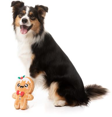 Show full view: FuzzYard Christmas Mistle-Dough Dog Toy, Large, Brown slide 3 of 5