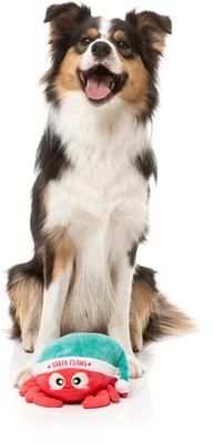 Show full view: FuzzYard Christmas Santa Claws Dog Toy, Red slide 4 of 4