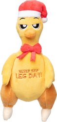 FuzzYard Never Skip Leg Day Chook Dog Toy, Yellow