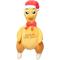 Show in main carousel: FuzzYard Christmas Never Skip Leg Day Chook Dog Toy, Yellow slide 1 of 4