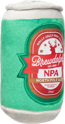 Show full view: FuzzYard Christmas Brewdolph's NPA Dog Toy, Green slide 3 of 6
