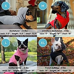 Gooby Fleece Vest Dog Hoodie, Black, Medium slide 2 of 5