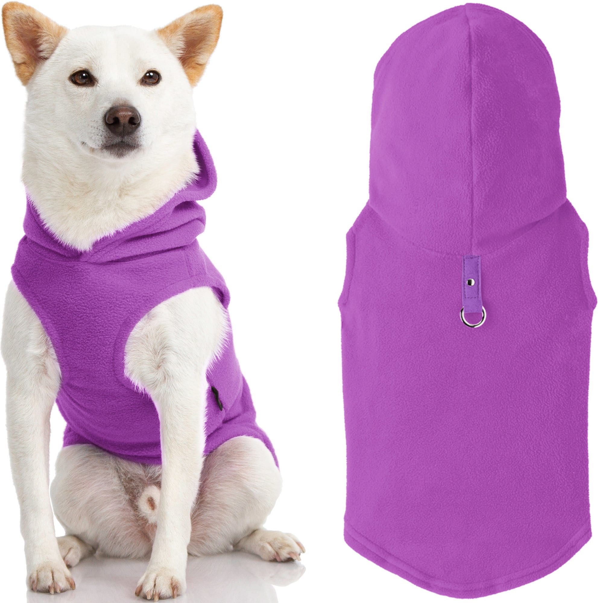 Gooby Fleece Vest Dog Hoodie, Black, X-large