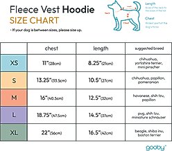 Gooby Fleece Vest Dog Hoodie, Black, X-Large slide 2 of 5