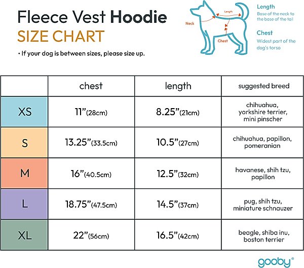 Show full view: Gooby Fleece Vest Dog Hoodie, Black, X-Large slide 4 of 5