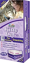 Alfa Pet Kitty Cat Flat-Bottom Litter Box Liners - Extra Giant, 10 count