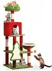 Yitahome 54-in Multi-Level Chrismas Cat Tree & Condo