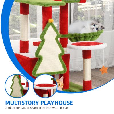 Show full view: Yitahome 75-in Multi-Level Christmas Cat Tree & Condo slide 4 of 8