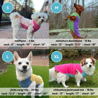 Show full view: Gooby Half Stretch Fleece Dog Vest, Purple, Large slide 5 of 6