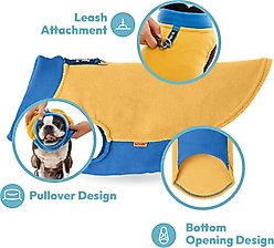 Gooby Half Stretch Fleece Dog Vest, Purple, Large slide 2 of 5