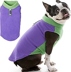 Gooby Half Stretch Fleece Dog Vest, Purple, Medium