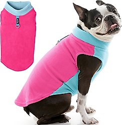 Gooby Half Stretch Fleece Dog Vest, Pink, Small