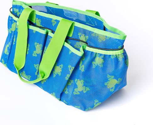 Show full view: Mackey Equine Accessories Flying Frogs Horse Grooming Wash Rack Tote, Blue/Green slide 2 of 8