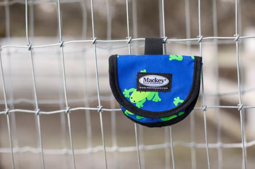 Show full view: Mackey Equine Accessories Flying Frogs Horse Treat Bag, Blue/Green slide 5 of 5