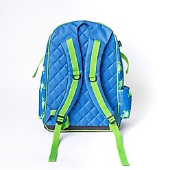 Mackey Equine Accessories Flying Frogs Equestrian Backpack, Blue/Green slide 2 of 6