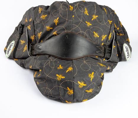Show full view: Mackey Equine Accessories Bee Mine GP/CC Saddle Cover, Black/Yellow slide 2 of 9