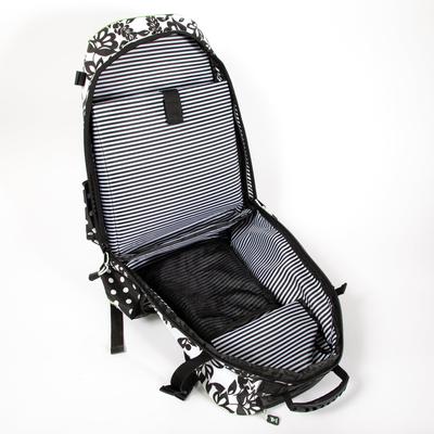 Show full view: Mackey Equine Accessories Dandy Equestrian Backpack, Black/White slide 5 of 9