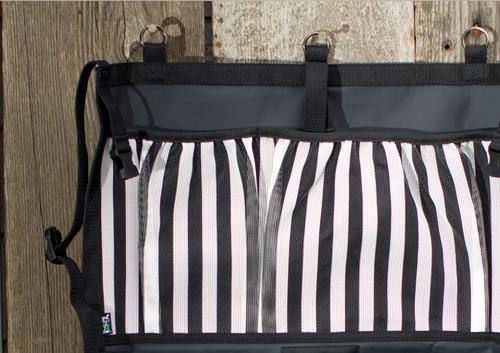 Show full view: Mackey Equine Accessories Dandy Hanging Horse Tack Organizer, Black/White slide 2 of 2